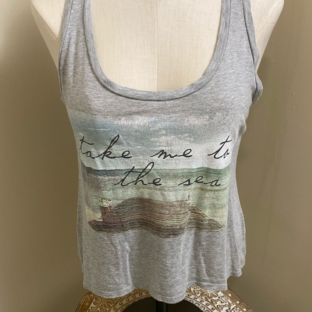 Grey Tank Top/Crop Top